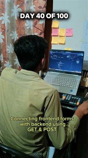 Day 40 of 100 Days of Web Development 🚀GET vs POST • Forms • req.query 💻🔥