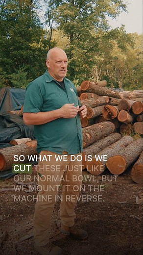 2.2K views · 37 reactions | Live edge magic ✨ Watch Mark show how we get THREE bowls from a single piece of Michigan hardwood—even with the unique live edge approach. Nothing goes to waste when craftsmanship meets innovation. Every bowl tells its own story. #HollandBowlMill #LiveEdge #HandcraftedBowls #WoodenBowls #SustainableCrafts #ZeroWaste #ArtisanMade #MadeInUSA #WoodWorking #FourthGeneration #MichiganMade #BehindTheScenes | Holland Bowl Mill | Facebook