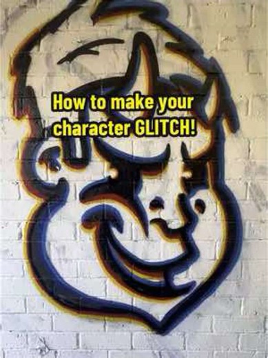 Create a Cartoon 3D Character Glitch Effect