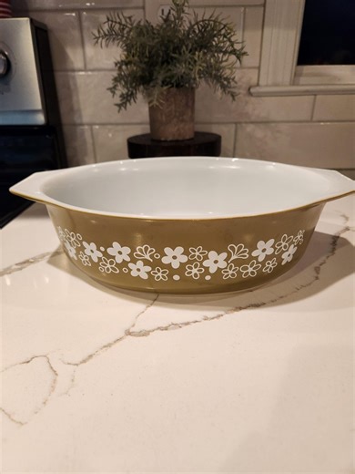 Vintage Pyrex Spring Blossom 045 Oval Casserole Dish - Etsy