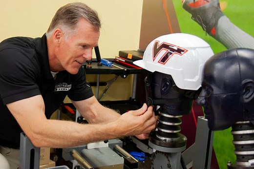 Virginia Tech Helmet Lab expands beyond sports to develop ratings system for safety helmets