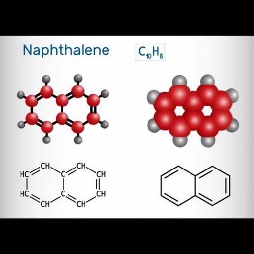 Naphthalene and it's intermolecular force of attraction #science #chemistrypage
