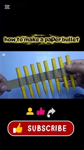 How to make a paper bullet / how to make cardboard gun with paper bullet #shorts