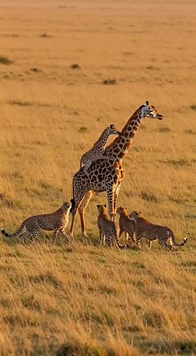 Cheetah vs Giraffe: A Wild Encounter