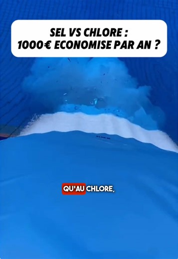 Sel VS Chlore #nettoyage #piscine #sel #france