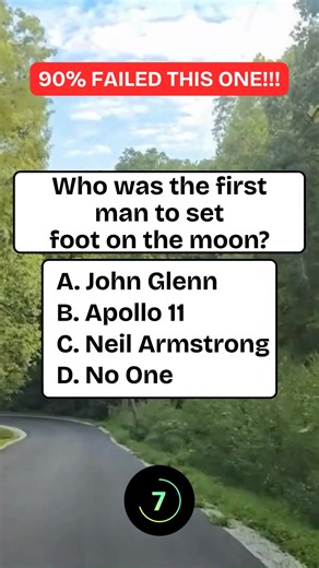 Who was the first man to set foot on the moon? #quiz #QuizTime #fun #noblequiz #fblifestyle | Info-nity