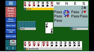 BBO训练牌例-难度四级(72）如果大牌不需要留着当控制张，就赶紧兑现，以免节外生枝_游戏热门视频