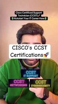 CCST certs explained🌐Pick your path into tech 🚀#cisco#ccst#career#networking#tech#cybersecurity