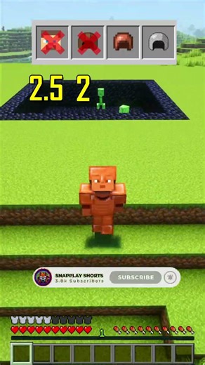 Minecraft Armour Test ⚔️ | Creeper vs Armour Sets #shorts #minecraft
