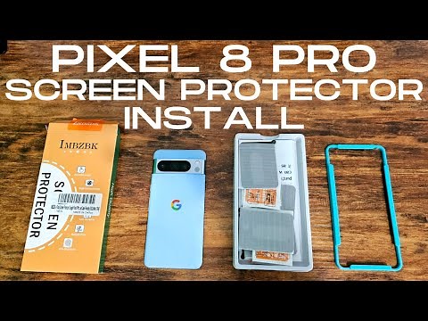 Pixel 8 Pro Screen Protector Install Glass Not Film - IMBZBK Best Option How To .2mm Thickness Thin