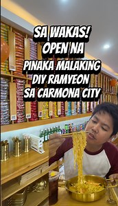 158K views · 482 reactions | SA WAKAS! Open na PINAKA MALAKING DIY RAMYEON sa Carmona City na may 44 na klase ng RAMYEON NOODLES #jecsamsonvlog | Jec Samson Vlog | Facebook