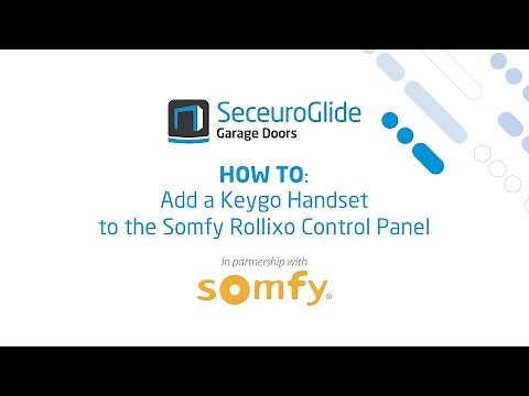 How to add a Keygo Handset to the Somfy Rollixo Control Panel | SeceuroGlide Garage Doors