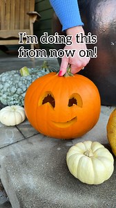3.3M views · 31K reactions | Pumpkin Carving Tips!  Tis the season for Jack o lanterns! Easy tips and smart solutions for carving pumpkins this year! #jackolantern #pumpkincarving #Halloween | Jeff & Lauren | Facebook