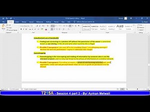 T215A Session 4 part 2
