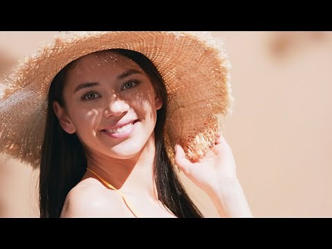 Sunscreen video commercial ☀️ Sun cream advertising stock footage