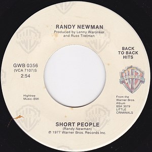 Randy Newman - Short People / Baltimore (Edit)