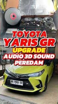 Wow, this Yaris GR upgrades audio 3D sound & soundproofing🔥 #toyota #yaris #yarisgr #audio #damper