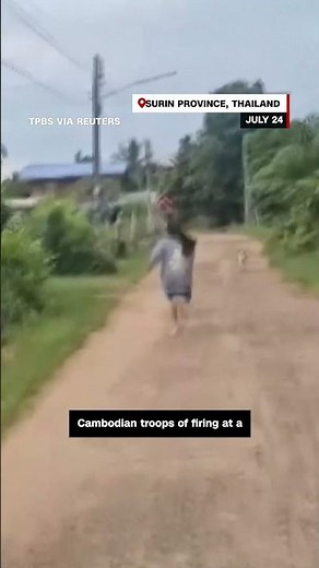 Civilians run for cover as clashes erupt on Thailand's border with Cambodia