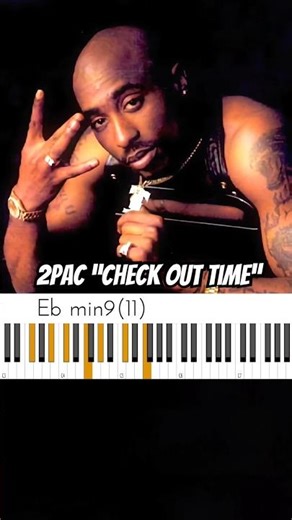 2Pac “Check Out Time” Chords 🔥🎹🔥 #musicianparadise