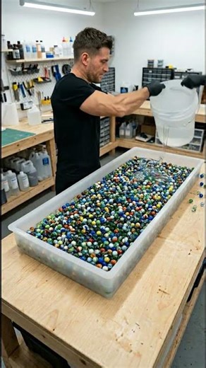 Mesmerizing Marble Art Creation | Satisfying Pour & Cure #shorts
