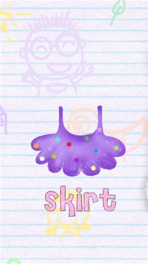 Skirt👗 | ABC Phonics Song | English Learning | Alphabet | 英文字母歌 | 學學ABC❤️🧡💛#nurseryrhymes