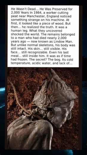 Frozen in Time: The Unearthing of Lindow Man #ancientsecrets