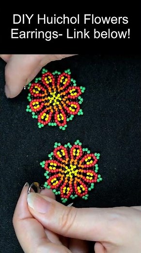 Easy Huichol Beading for Beginners #tutorial #diy #seedbeads