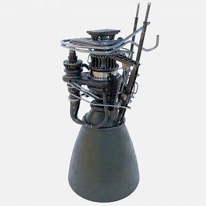 SpaceX Raptor Rocket Engine - 3D Model by BraiZero