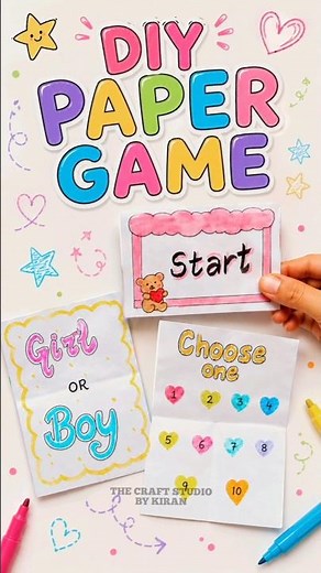 🔥 Kids are loving this easy paper game #papercraft #papergame #kidscraft #fungames