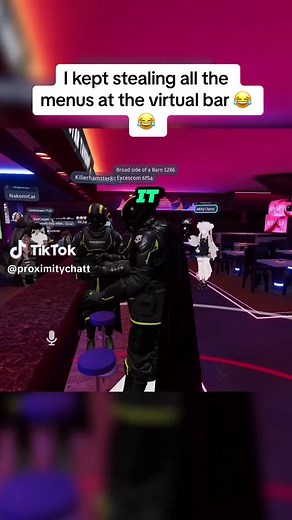 Proximity Chat (@proximitychatt) - Virtual Reality Bar Menu Theft Hilarity