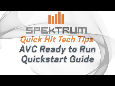 Spektrum Quick Hit Tech Tips - AVC Setup and Overview for RTR Vehicles