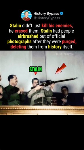 How Stalin Erased People From History #shorts