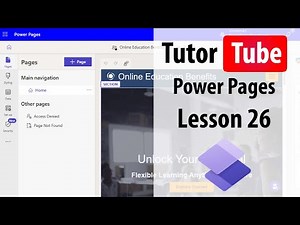 Microsoft Power Pages - Lesson 26 - Adding Pages to Website