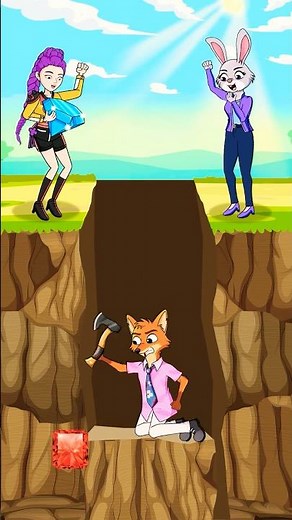 DIAMOND DANGER! 💎Zootopia 2 - Will NICK WILDE Survive The Fall Into The Abyss?