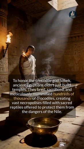 1.6K views · 19 reactions | In ancient Egypt, crocodiles weren't just feared; they were mummified as gods. #history #egypt #ancienthistory | Ancient Records | Facebook