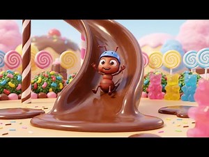 Sweet Chocolate Slide for Little Ant 🍫💖 | 3D Kids Rhyme