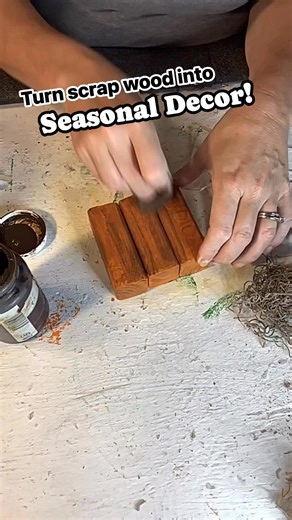 The cutest DIY pumpkin from scraps 🎃 Someone told me recently they didn’t like the square seasonal decor; square pumpkins, square snowmen, etc.. what say you? #diypumpkin #scrapwoodproject #fallcrafts | My Eclectic Treasures