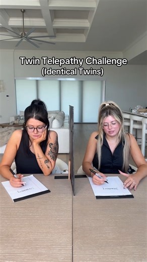 Twin telepathy is INSANE 😱 #shortsfeed #relatable #viral #siblings #twins #twinsisters | Mariah and Bill