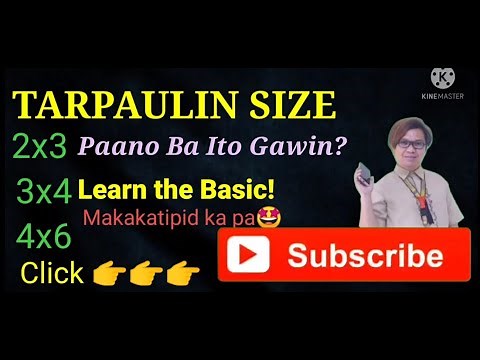MADALING PARAAN PARA MAG SIZE-LAYOUT NG TARPAULIN USING PHOTOSHOP 2x3 3x4 4x6