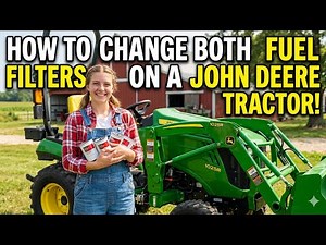 How to change BOTH fuel filters - John Deere Tractor - in under 5 minutes