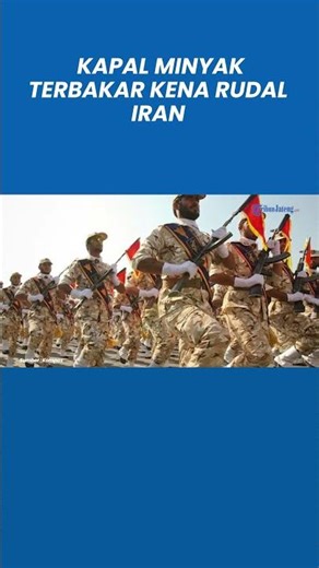 The Moment Two Oil Tankers in Iraq Catch Fire After Being Hit by Iranian Underwater Drones