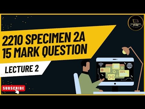 Specimen Paper 2A | 15 Marks Question | O Level/IGCSE Computer Science | CS by Hamza
