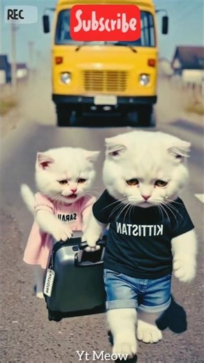 Pure Sibling Love Looks Like This 🥺🎁 #AIShorts #Kitten #catlover #Kittistan #EmotionalStory #mycat