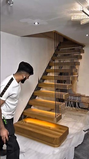 Step-by-Step Guide to Installing Wooden Stairs #stairdesign #woodenstaircase