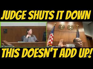 Judge Simpson Challenges Witness Story — Case Collapses After Video Review