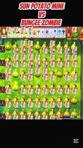 *SUN POTATO MINE VS BUNGEE ZOMBIE*#shorts #short #pvz #youtubeshorts #shortvideo #pvzfusion #gaming