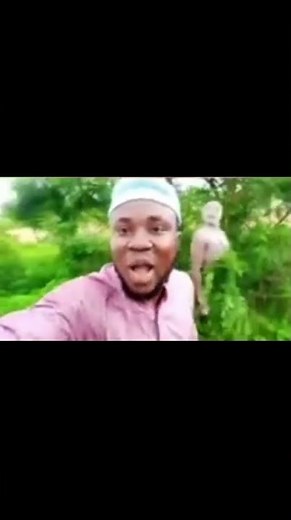 african guy runs from tribe member #memes #shorts