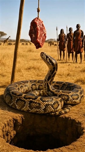 Python Falls Into Pit Full of Millions of Rats 🐍🔥 | #Python #Snake #Wildlife #SavannaLife #SnakeTrap