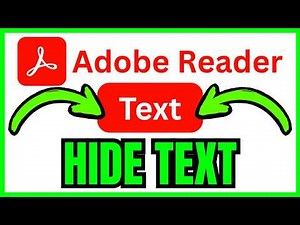 How To HIDE TEXT In PDF Adobe Reader (QUICK & EASY) 2026