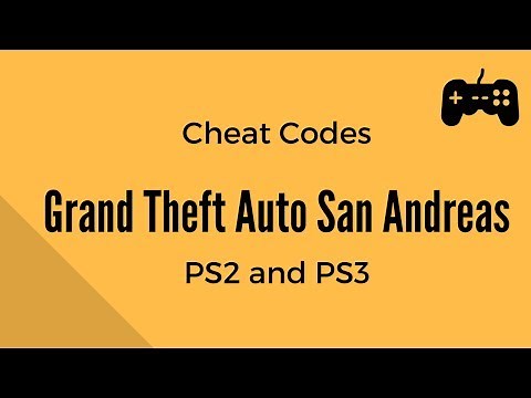 Grand Theft Auto San Andreas Cheat Codes - PlayStation 2 and 3 PS2 PS3